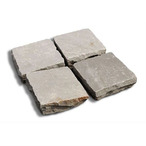 Natural grey kandla cobblestone (natural stone) side view