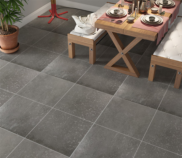 Ceramic tiles Marmi (concrete imitation) indoor realisation