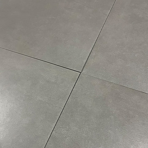 Ceramic tiles Berlin gris (concrete imitation) side view